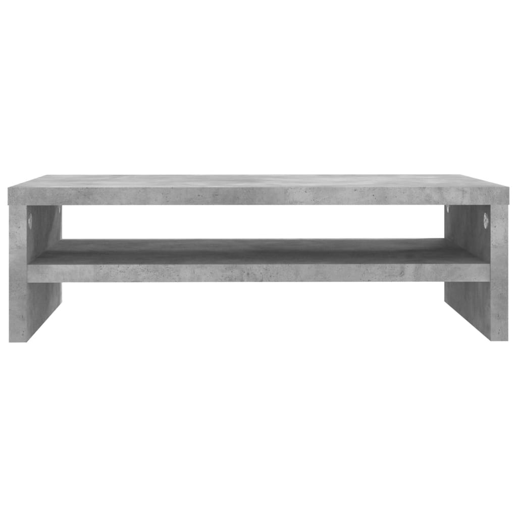 Supporto per Schermo Grigio Cemento 42x24x13 cm in Truciolato - homemem39