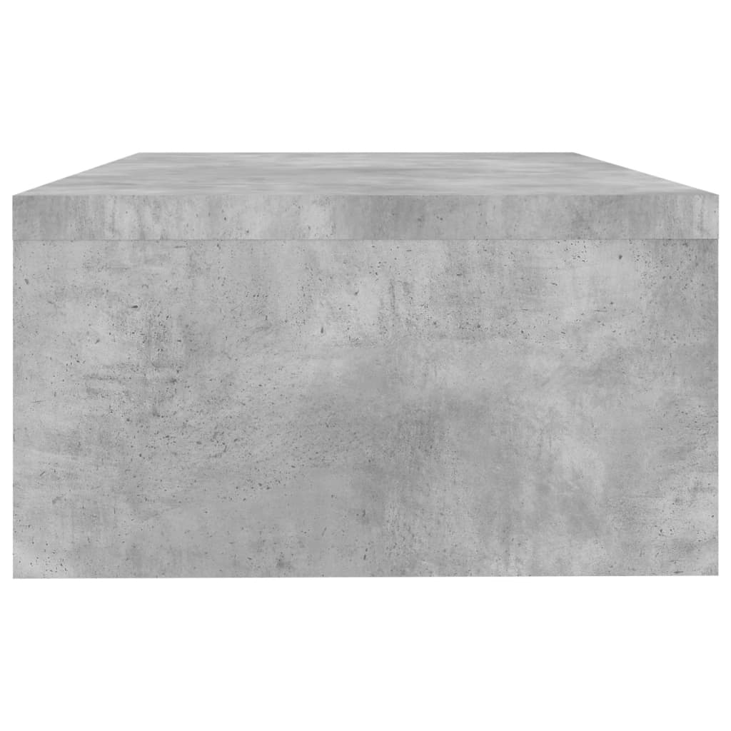 Supporto per Schermo Grigio Cemento 42x24x13 cm in Truciolato - homemem39