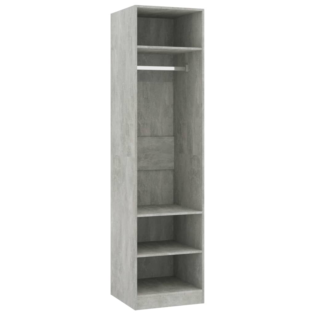 Armadio Grigio Cemento 50x50x200 cm in Legno Multistrato - homemem39