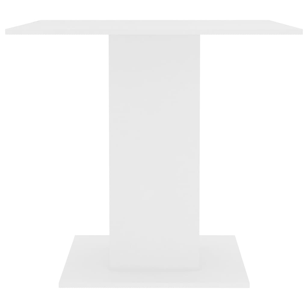 Tavolo da Pranzo Bianco 80x80x75 cm in Truciolato - homemem39