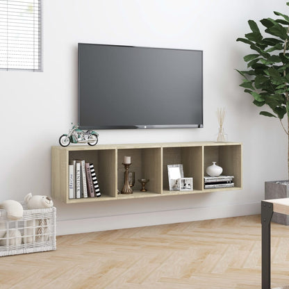 Libreria/Mobile TV Rovere Sonoma 143x30x36 cm - homemem39