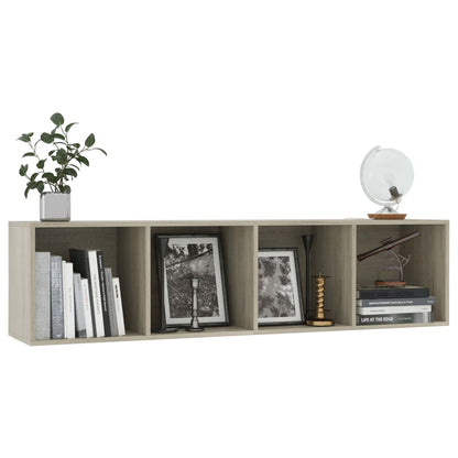 Libreria/Mobile TV Rovere Sonoma 143x30x36 cm - homemem39