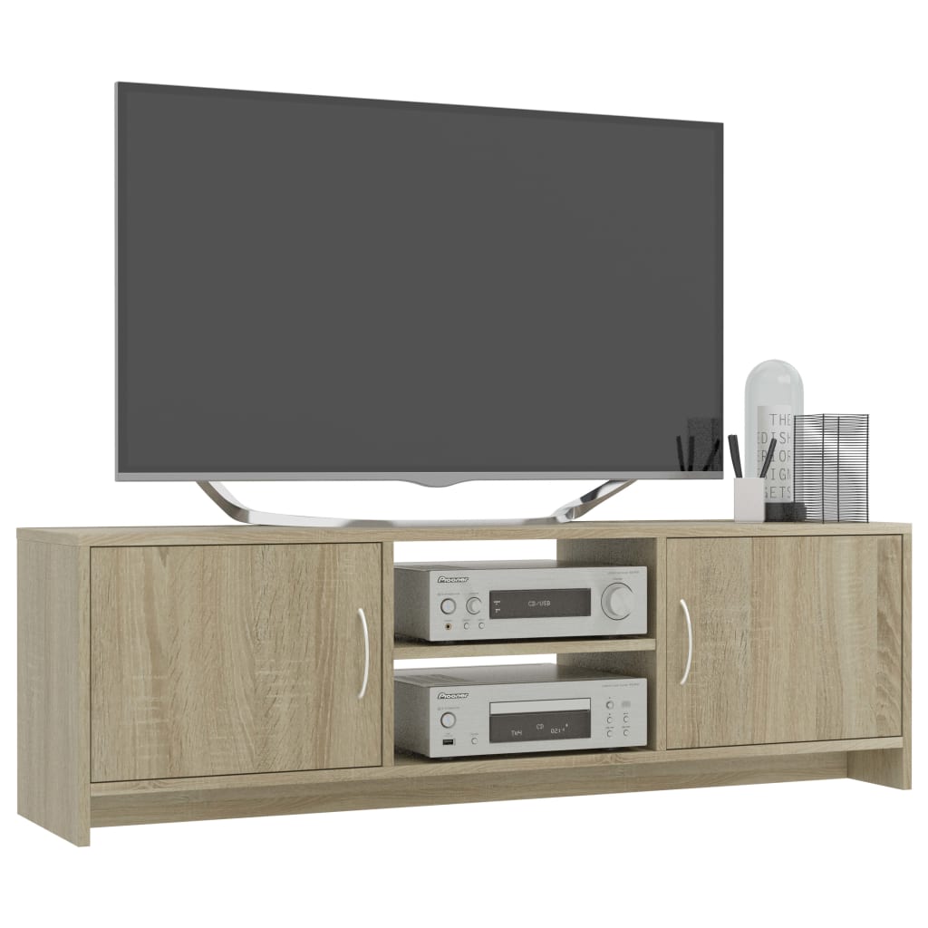 Mobile Porta TV Rovere Sonoma 120x30x37,5 cm Legno Multistrato - homemem39