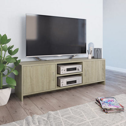 Mobile Porta TV Rovere Sonoma 120x30x37,5 cm Legno Multistrato - homemem39