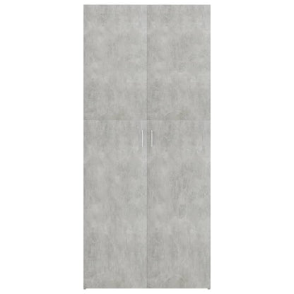 Scarpiera Grigio Cemento 80x35,5x180 cm in Truciolato - homemem39