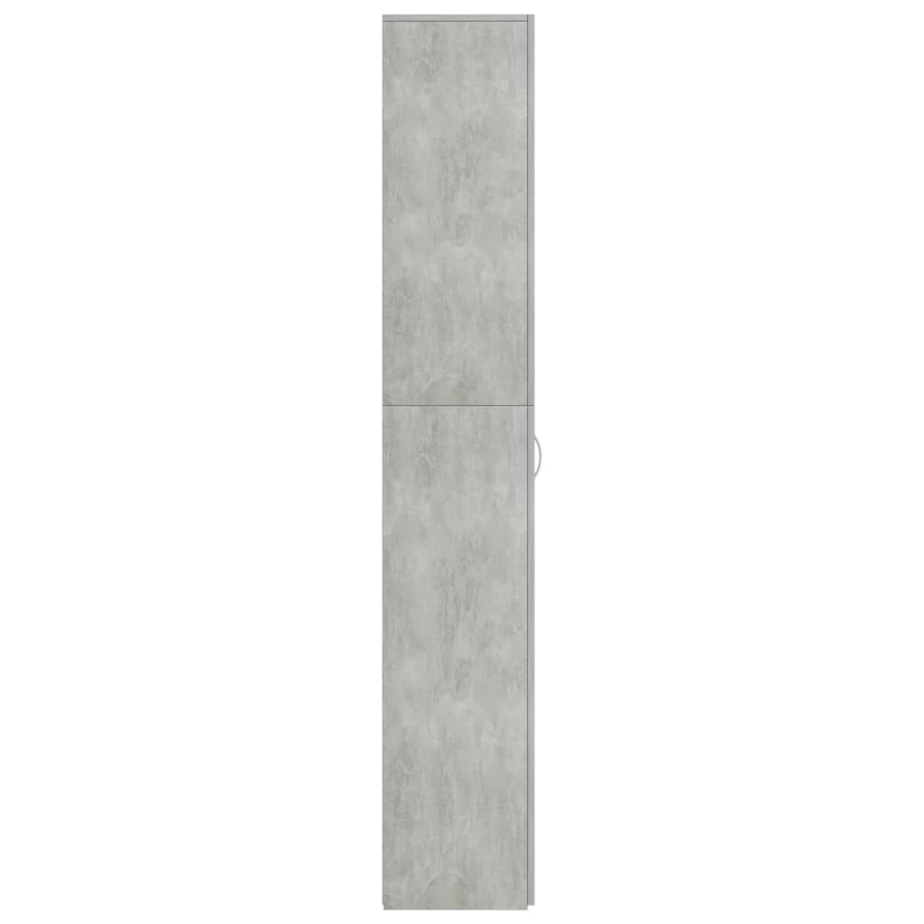 Armadio per Ufficio Grigio Calcestruzzo 60x32x190 cm Truciolato - homemem39