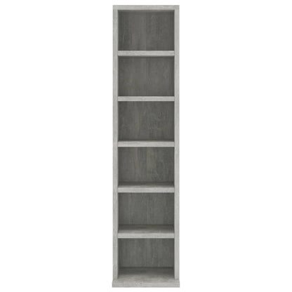 Mobile Porta CD Grigio Cemento 21x20x88 cm in Legno Multistrato - homemem39