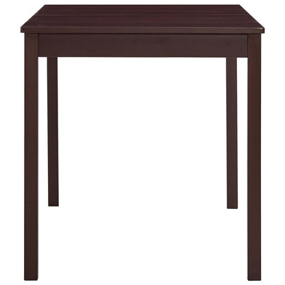 Tavolo da Pranzo Marrone Scuro 140x70x73 cm in Legno di Pino - homemem39