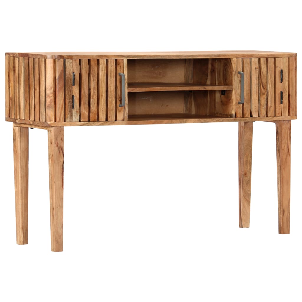 Tavolo Consolle 120x35x76 cm Legno Massello di Acacia - homemem39