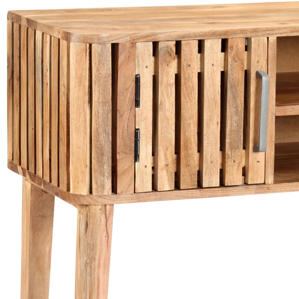 Tavolo Consolle 120x35x76 cm Legno Massello di Acacia - homemem39