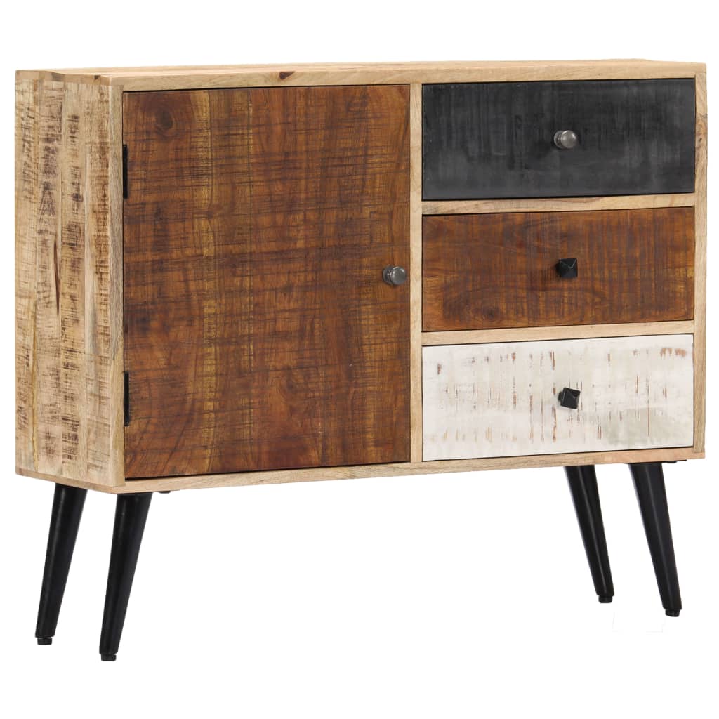 Credenza 88x30x73 cm in Legno Massello di Mango - homemem39