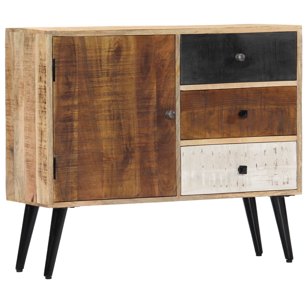 Credenza 88x30x73 cm in Legno Massello di Mango - homemem39