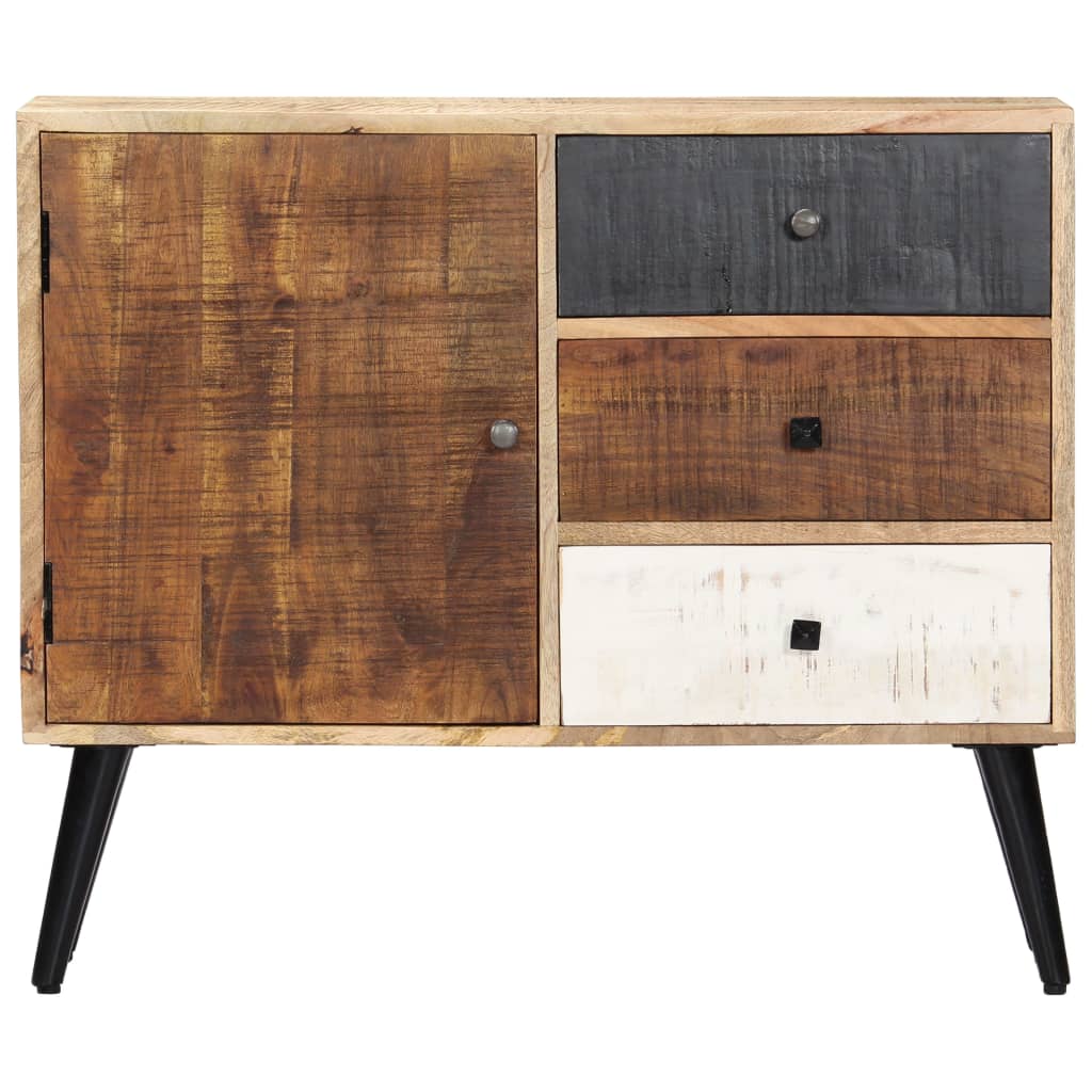 Credenza 88x30x73 cm in Legno Massello di Mango - homemem39