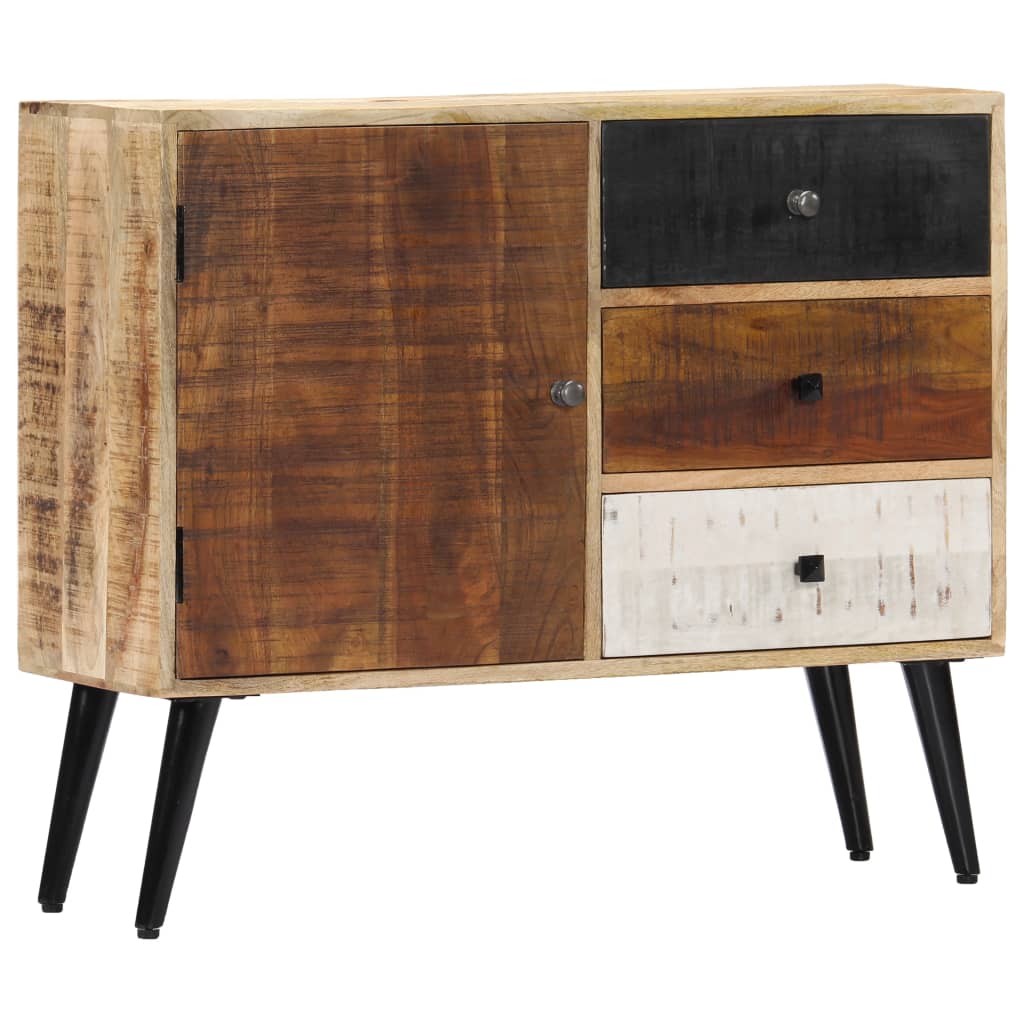 Credenza 88x30x73 cm in Legno Massello di Mango - homemem39