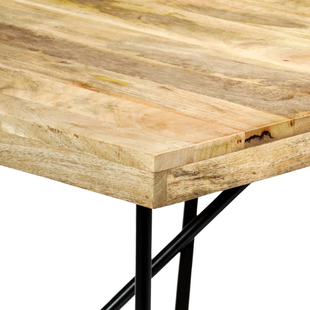 Tavolo da Pranzo 180x90x76 cm in Legno Massello di Mango - homemem39