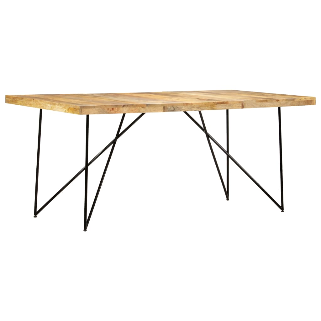 Tavolo da Pranzo 180x90x76 cm in Legno Massello di Mango - homemem39