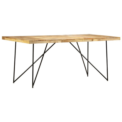 Tavolo da Pranzo 180x90x76 cm in Legno Massello di Mango - homemem39