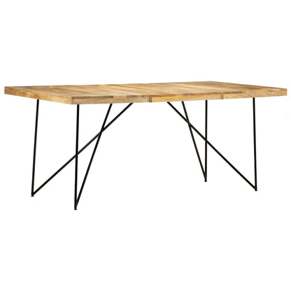 Tavolo da Pranzo 180x90x76 cm in Legno Massello di Mango - homemem39