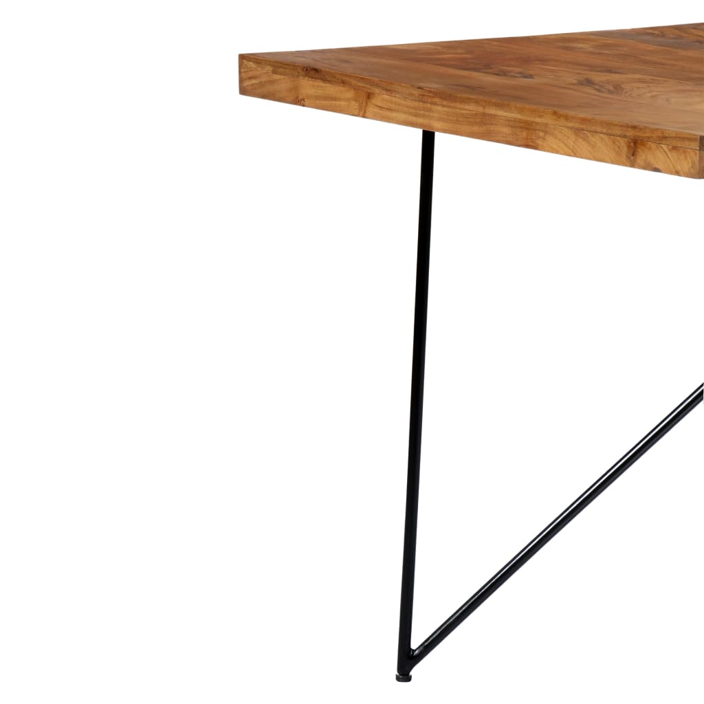 Tavolo da Pranzo 180x90x76 cm in Legno Massello di Acacia - homemem39