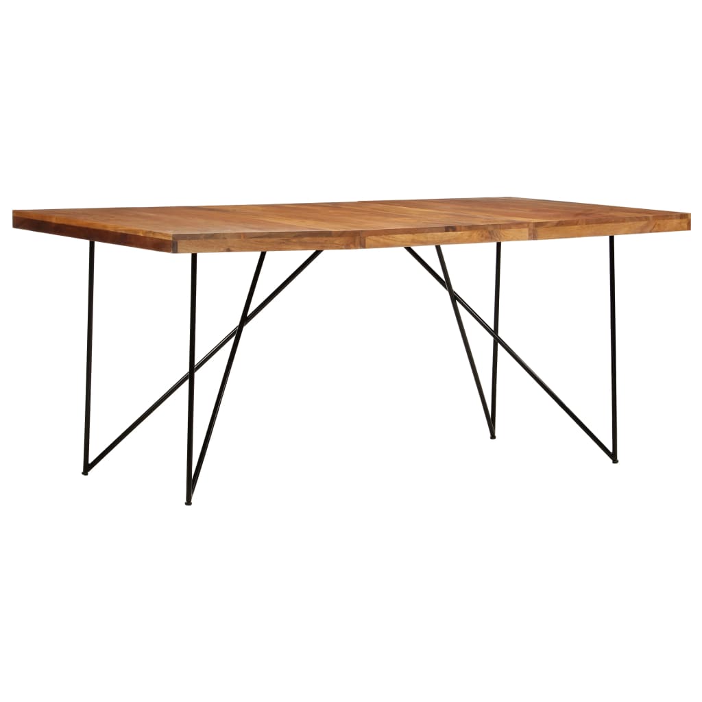 Tavolo da Pranzo 180x90x76 cm in Legno Massello di Acacia - homemem39