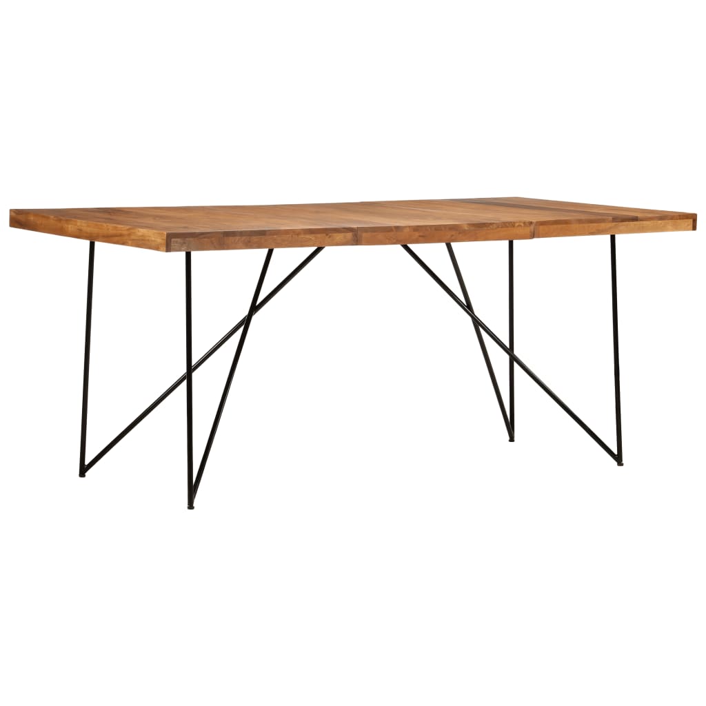 Tavolo da Pranzo 180x90x76 cm in Legno Massello di Acacia - homemem39