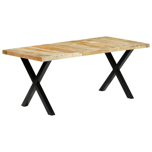 Tavolo da Pranzo 180x90x76 cm in Legno Massello di Mango - homemem39