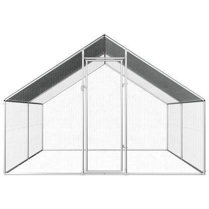 Gabbia per Polli da Esterno 2,75x4x1,92m in Acciaio Zincato - homemem39