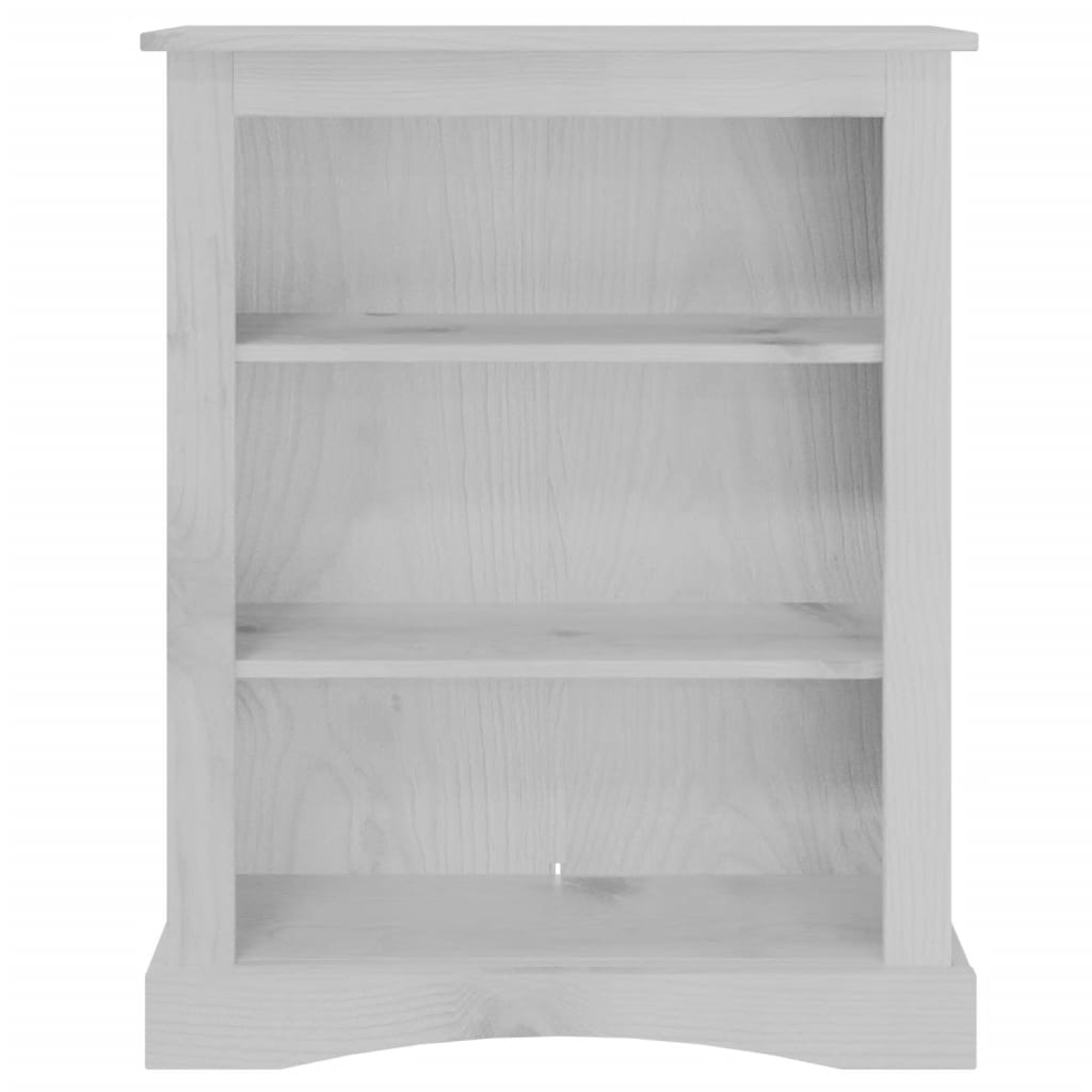 Libreria a 3 Livelli in Pino Corona Range Grigio 81x29x100 cm - homemem39