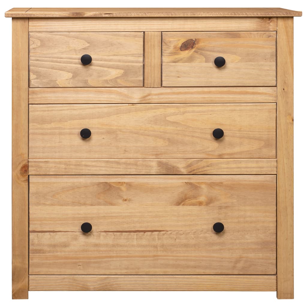 Credenza 80x40x83 cm in Legno Massello di Pino Panama Range - homemem39