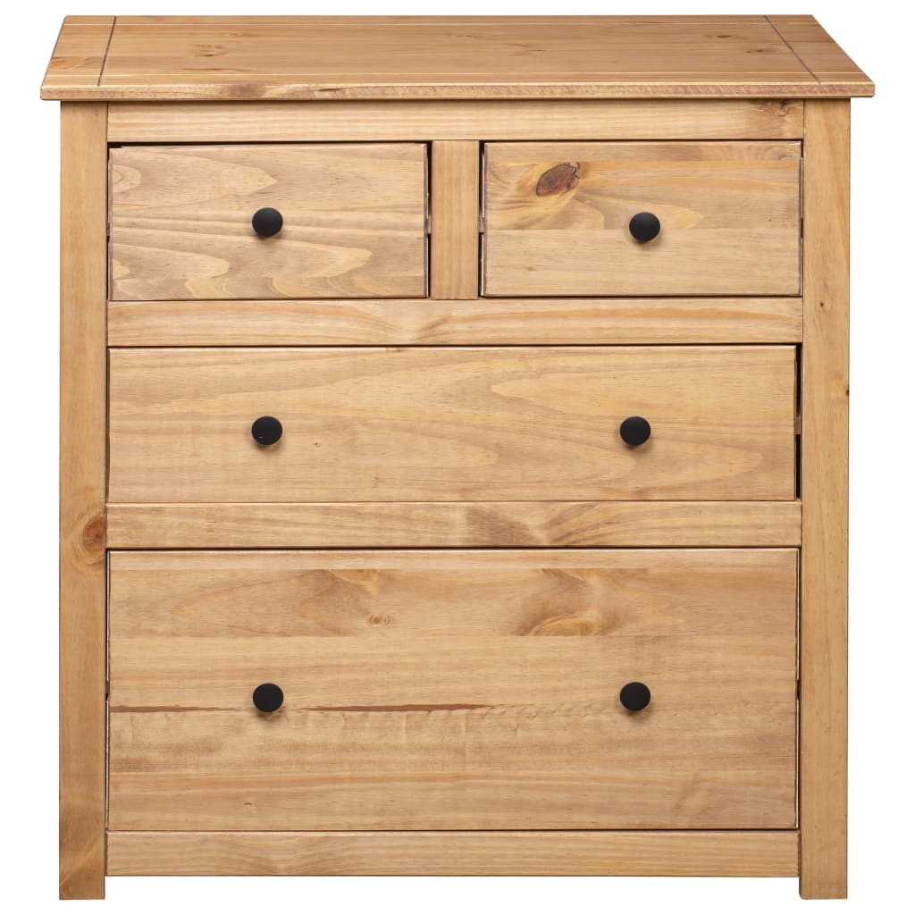 Credenza 80x40x83 cm in Legno Massello di Pino Panama Range - homemem39