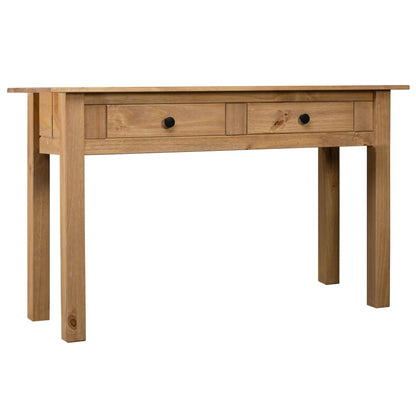 Tavolo Consolle 110x40x72 cm Legno Massello Pino Panama Range - homemem39