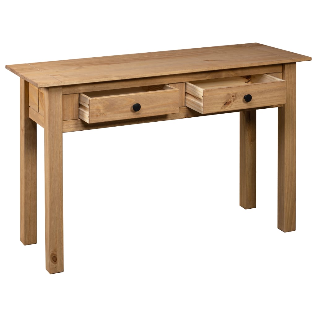 Tavolo Consolle 110x40x72 cm Legno Massello Pino Panama Range - homemem39