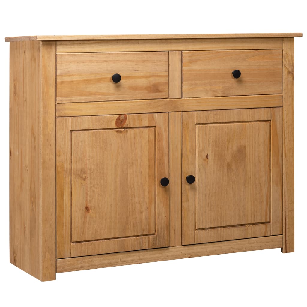 Credenza 93x40x80 cm in Legno Massello di Pino Panama Range - homemem39