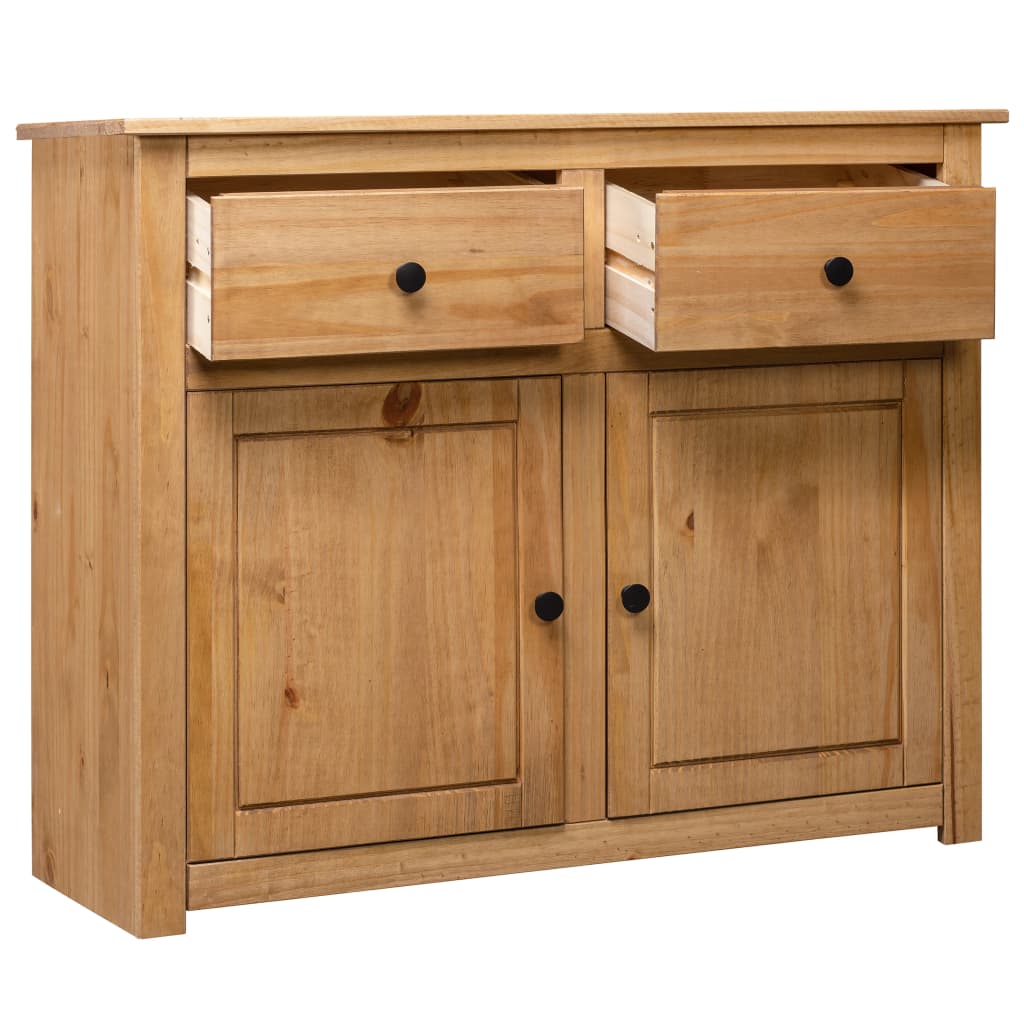 Credenza 93x40x80 cm in Legno Massello di Pino Panama Range - homemem39