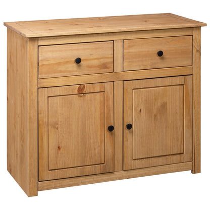 Credenza 93x40x80 cm in Legno Massello di Pino Panama Range - homemem39