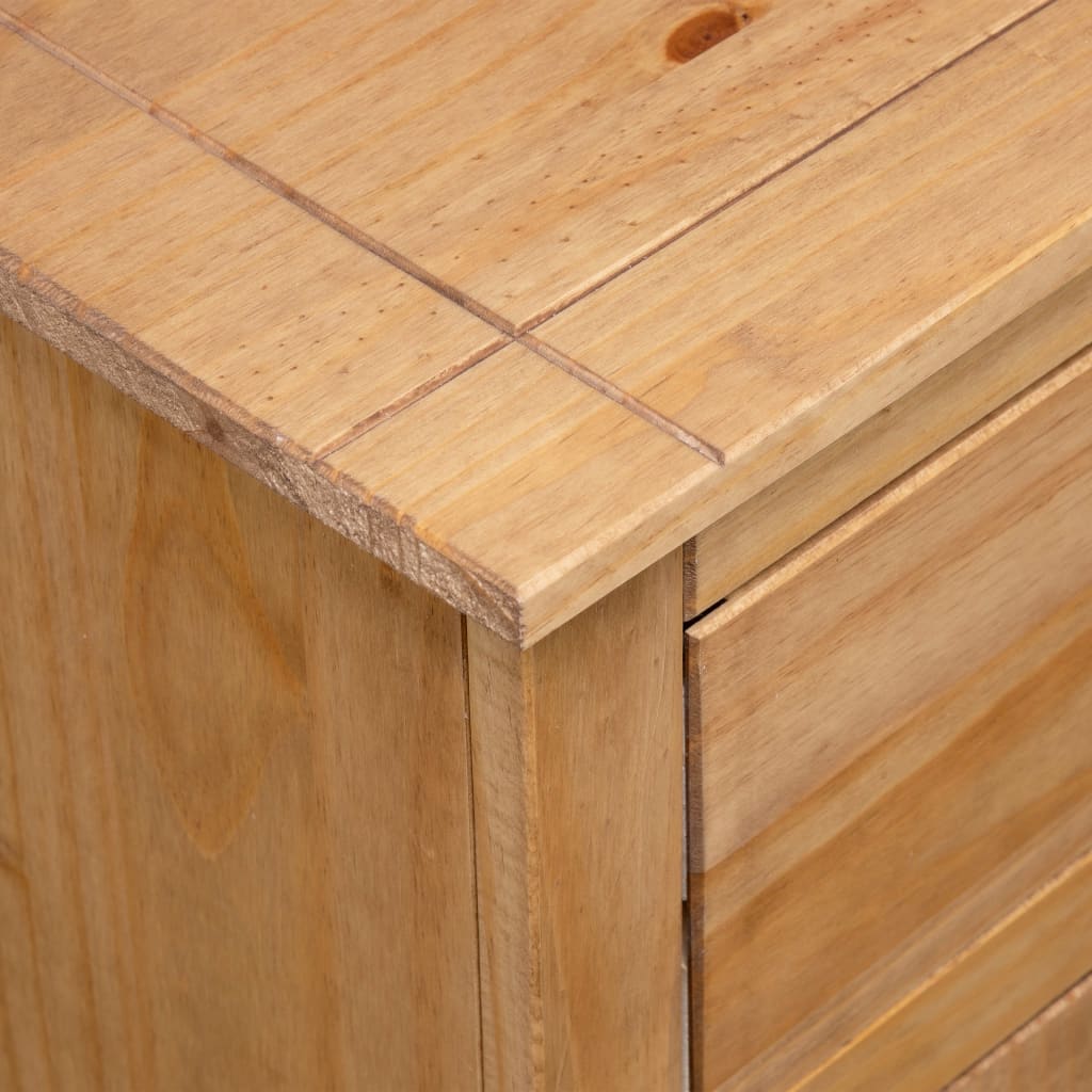 Credenza 93x40x80 cm in Legno Massello di Pino Panama Range - homemem39