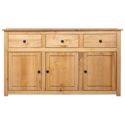 Credenza 135x40x80 cm in Legno Massello di Pino Panama Range - homemem39