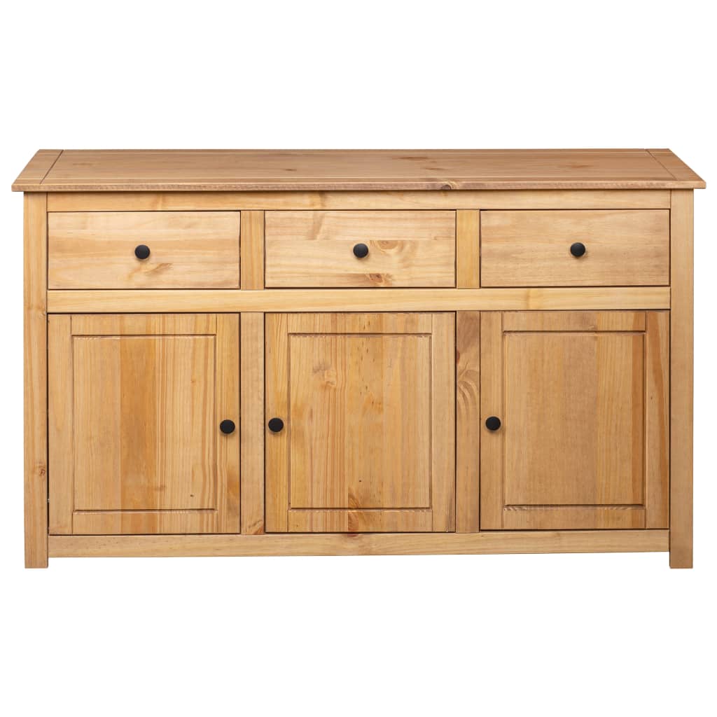 Credenza 135x40x80 cm in Legno Massello di Pino Panama Range - homemem39