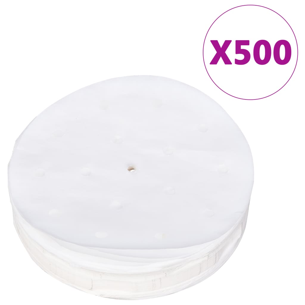 Pressa per Hamburger con 500 Fogli Carta Patty Alluminio 10 cm - homemem39