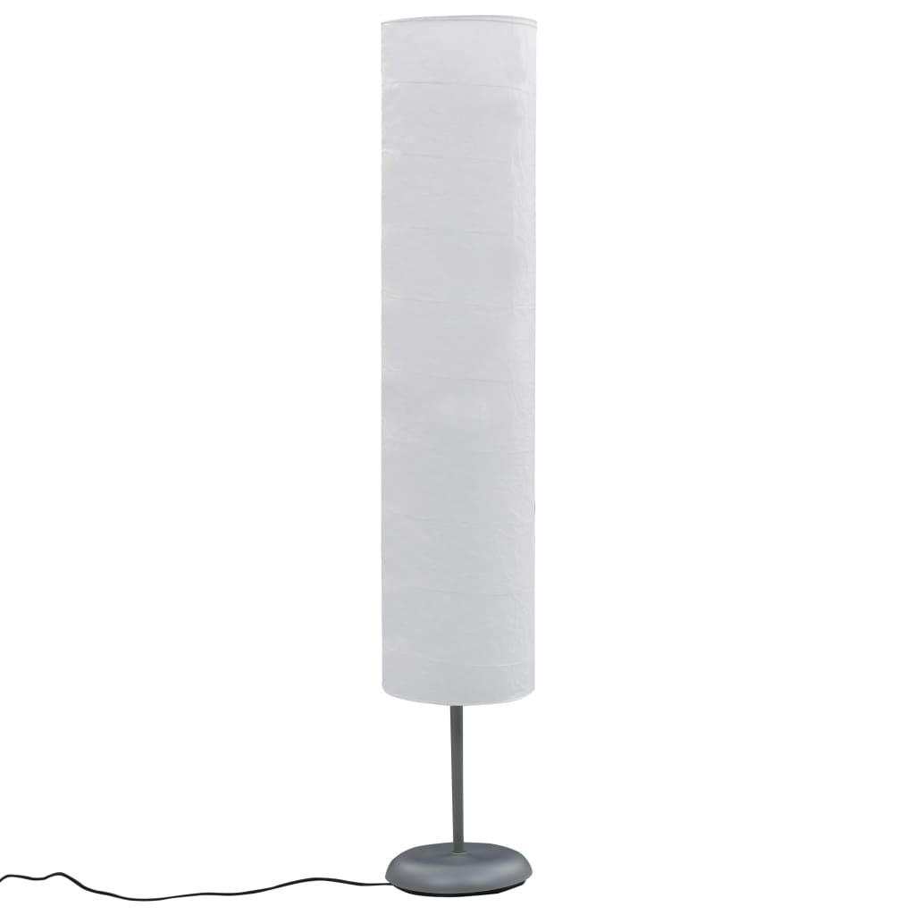 Lampada da Pavimento con Supporto 121cm Bianca E27 - homemem39