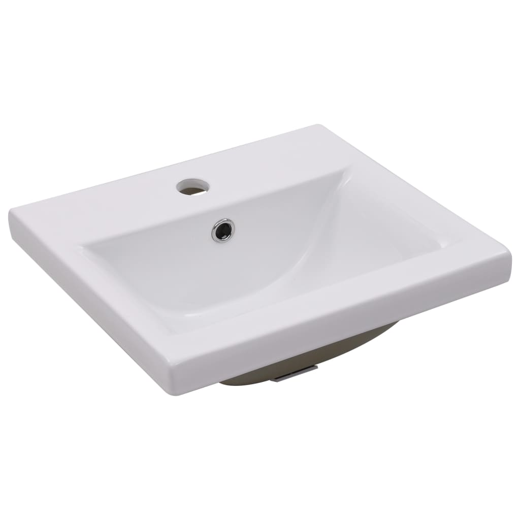 Lavabo da Incasso 42x39x18 cm in Ceramica Bianco - homemem39