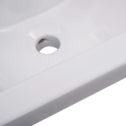 Lavabo da Incasso 42x39x18 cm in Ceramica Bianco - homemem39