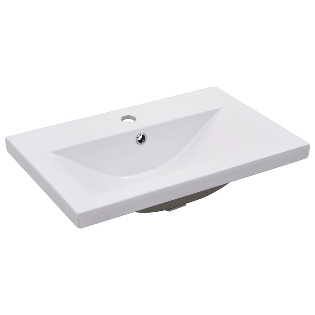 Lavabo da Incasso 61x39,5x18,5 cm in Ceramica Bianco - homemem39