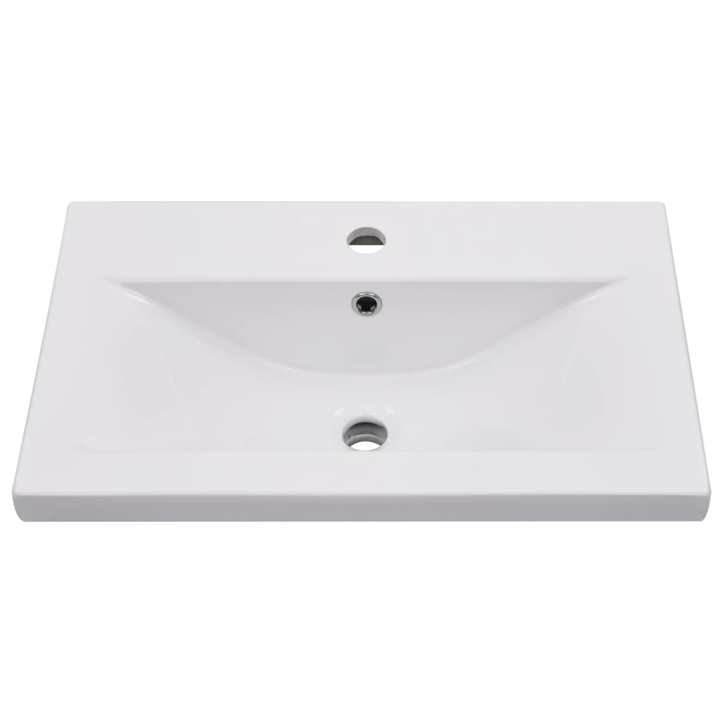 Lavabo da Incasso 61x39,5x18,5 cm in Ceramica Bianco - homemem39