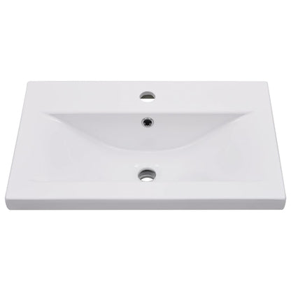 Lavabo da Incasso 61x39,5x18,5 cm in Ceramica Bianco - homemem39