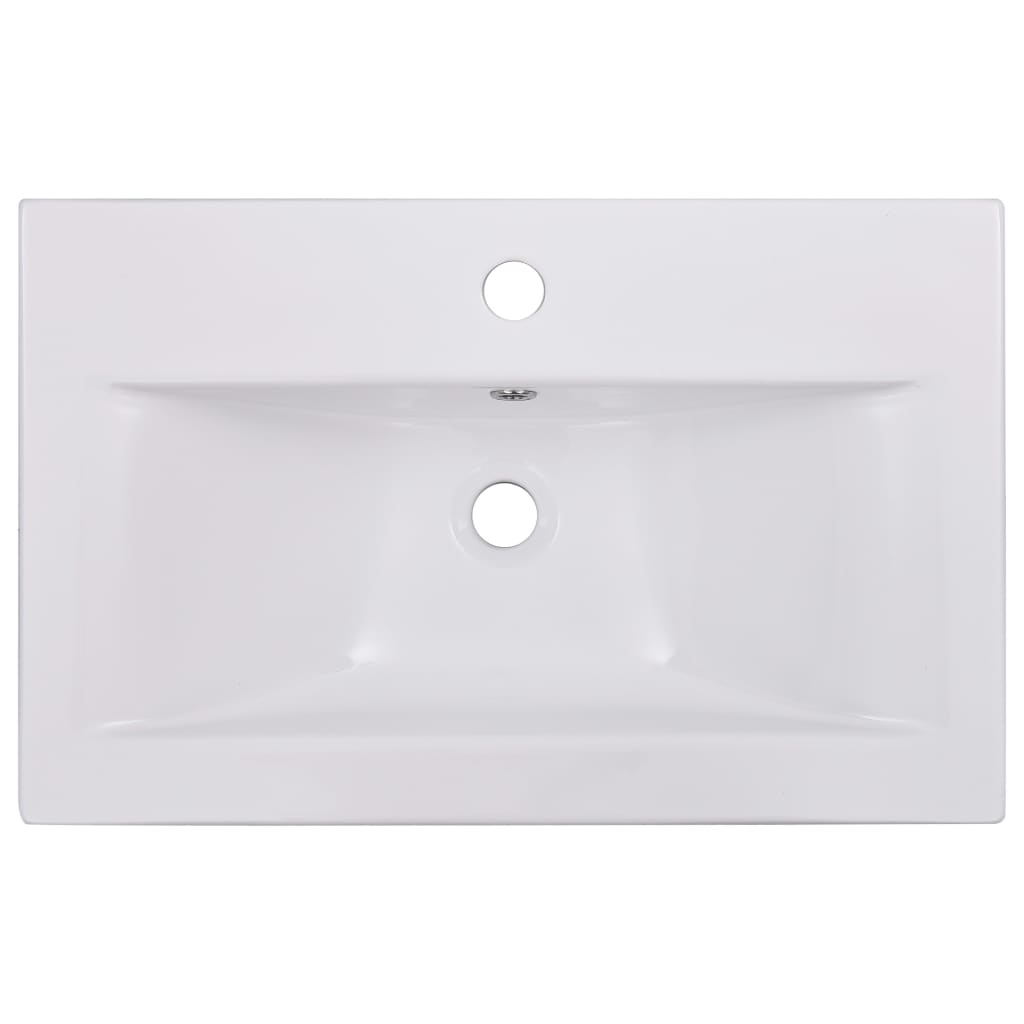 Lavabo da Incasso 61x39,5x18,5 cm in Ceramica Bianco - homemem39