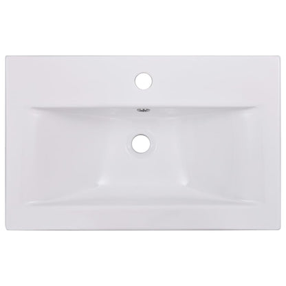 Lavabo da Incasso 61x39,5x18,5 cm in Ceramica Bianco - homemem39