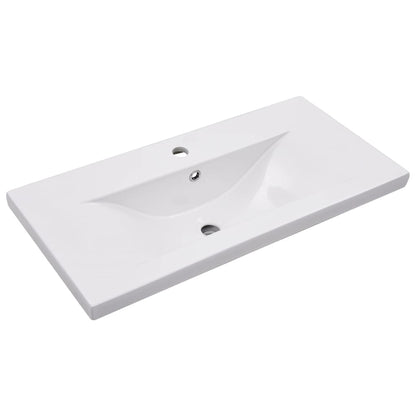 Lavabo da Incasso 81x39,5x18,5 cm in Ceramica Bianco - homemem39