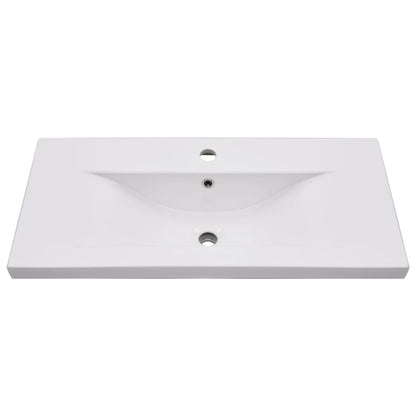 Lavabo da Incasso 81x39,5x18,5 cm in Ceramica Bianco - homemem39