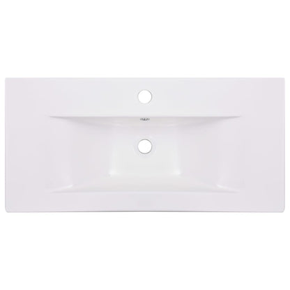 Lavabo da Incasso 81x39,5x18,5 cm in Ceramica Bianco - homemem39